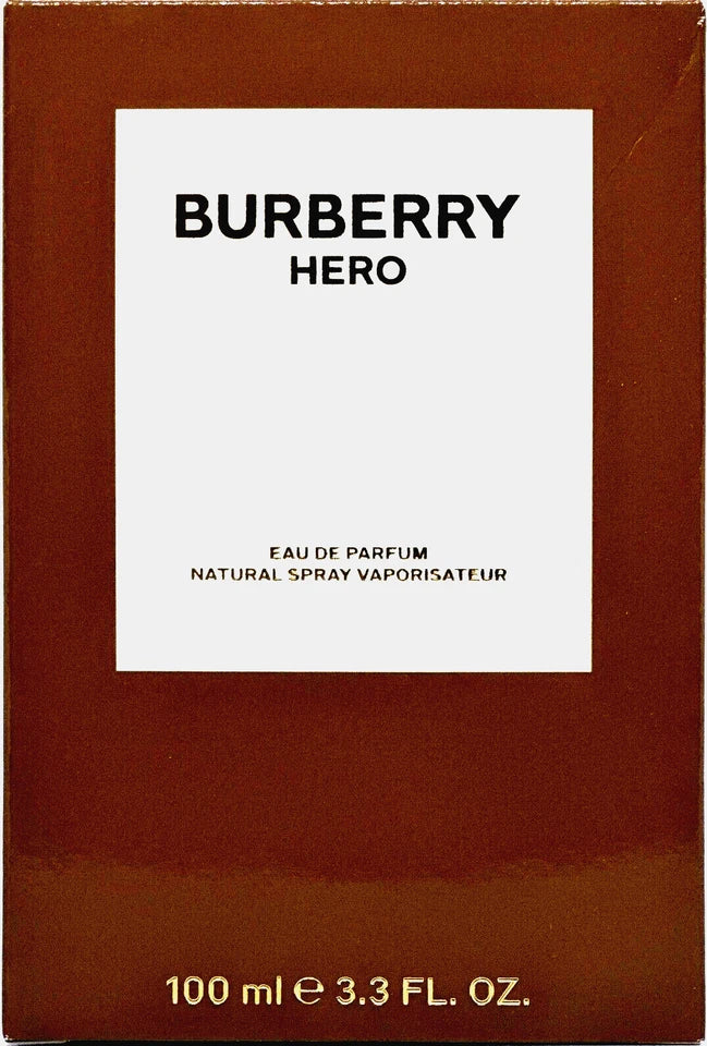 BURBERRY HERO EAU DE PARFUM SPRAY FOR MEN 3.3 Oz / 100 ml BRAND NEW ITEM!!!
